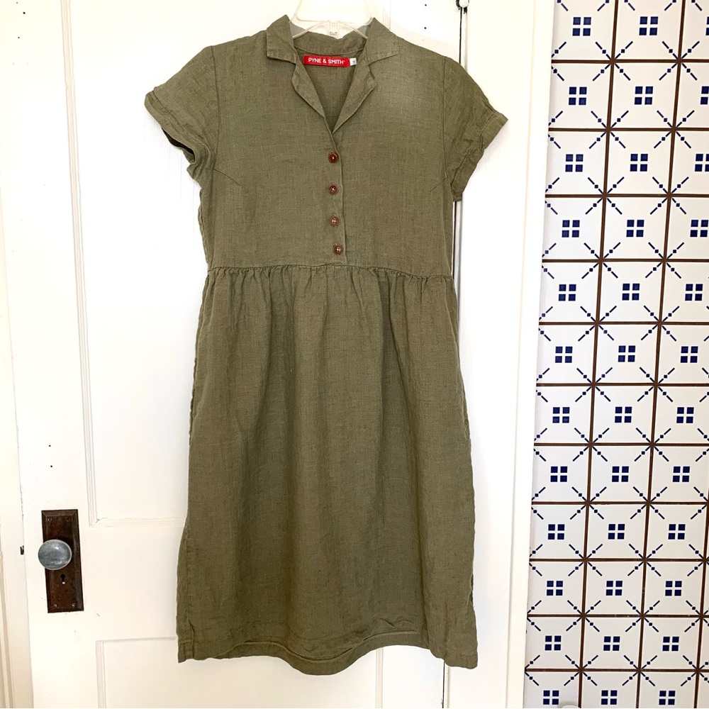 Pyne & Smith No 30 in Sage Sz S EUC (missing waist tie)